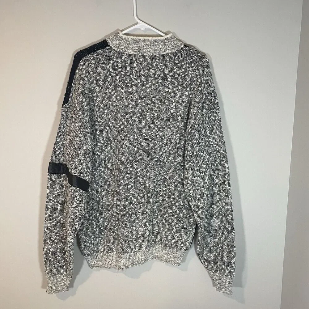 Bugle Boy Challenge Global Awareness Vintage Sweater Sz L Mens Streetwear 80s